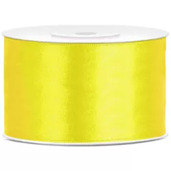 Selyem sárga szalag 38mm/25m
