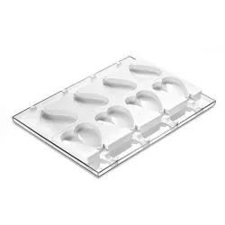 Professzionális szív alakú jégkrém-forma silikonból