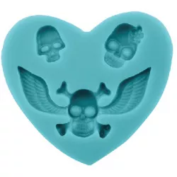 Szilikon formázó szív és fej formák 6,5×6 cm