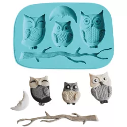 Szilikon bagoly formázó 10x6,5 cm