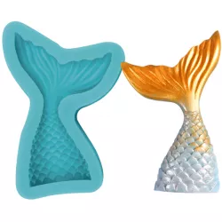 Silikon forma hableány farok 8 cm