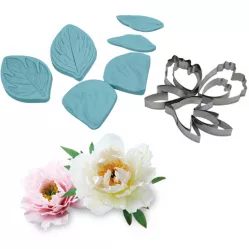 Vénázó és pünkösdi rózsa kiszúrók, 13 db, 7×10 cm