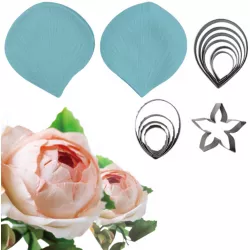 Lágyító és rózsaszirmatró vágó 6x5 cm