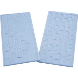 Lemez-szövet kövecskék és fal 14,5x7 cm