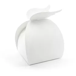 Dekorációs dobozok, fehér szárnyak, 10 db