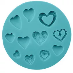 Szilikon forma szív alakú, 10 cm