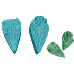 Zöldesközi levél 5x3 cm