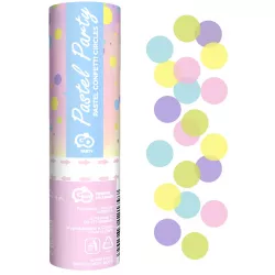 Konfetti Pastel Party, pasztell körök, 15 cm