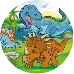 Ehető papír 20 cm dinoszauruszokkal -