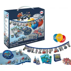 Partis ünnepi készlet rendőrség 60 darab