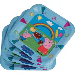 Papírtányér disznó Pepa 23x23 cm 6 db