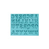 Szilikon formabeksz az A–Z Western betűkkel 15,5x11,5 cm