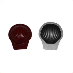 Teflon kagyló formák 20 darab 30x30 mm