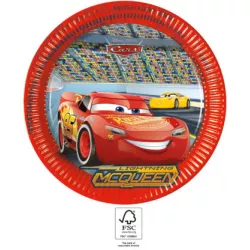 Zsáknyi papír party tányér 23 cm Cars