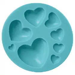 Szilikon szív alakú forma, 7,5 cm