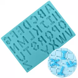 Szilikon betűkocka forma játéknak 14,5x10,5 cm