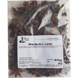 Csillagánizs egész (50 g) - egész csillagok és tört darabok a fűszerből