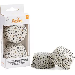 Papírsütem muffinpapírok 36 db csillagok