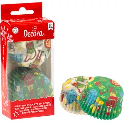 Papírové košíčky na muffiny 36 ks ozdoba díszek