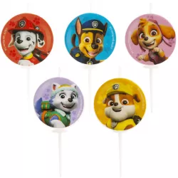 Póni gyertyák a tortán Paw Patrol 3 cm 5 darab