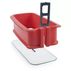 Lapos összecsukható forma 28x13 cm üvegtalppal