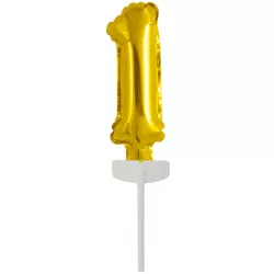 Arany mini fólia lufi – tortaszúró #1