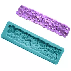 Szilikon virág forma 17x5 cm