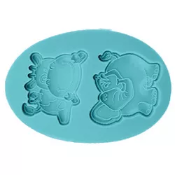Szilikonforma — elefánt és tehén, 7,5 × 11 cm