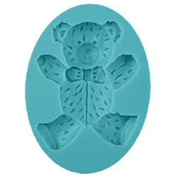 Szilikon forma medve, 10x8 cm
