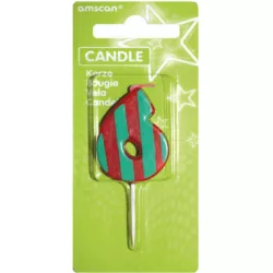 Színes gyertyatartó 7,6 cm, szám 6