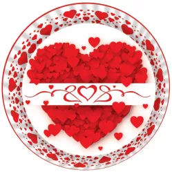 muffin szilikonformák, szív alakú (50 db)