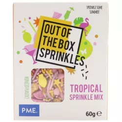 Díszítés tortához - trópusi motívum 60 g