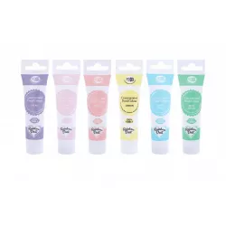 Rainbow Dust gélfestékek készlet, pasztell 6 db x 25 g