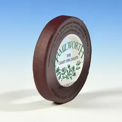 Csokorszínű virágkötő szalag 12 mm x 27 m vörösboros