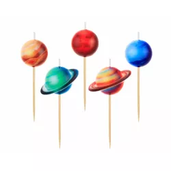 Gyertyák tortához, 5 darab Planéták