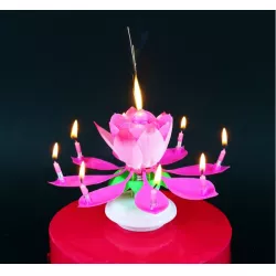 Dorteny torta virág játszó rózsaszínű