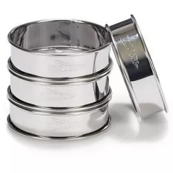 Mini tartletécké košíčky, kruh 8 cm, 4 ks