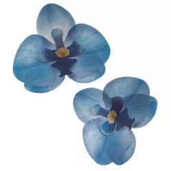 Kajszivirágok evőpapírból, orchidea kék, 10 db