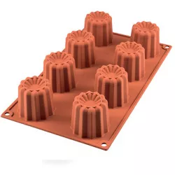 Szilikon forma Canelé 8×5,5×5 cm 736 ml