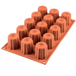 Szilikon forma Canelé 4,5x4,5 cm 900 ml