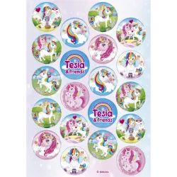 Fondánpapír előmetszet cukorkaunikornishoz