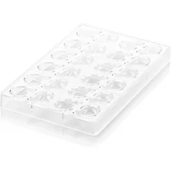 Professzionális polikarbonált bonbonforma COCCIA csepp / könnycsepp 29x8 ml