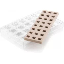 Professzionális polykarbonát pralinkészlet Quadro 24x8,9ml 1,5x2,5x2,5cm