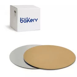 Díszítő alátét tortához 24 cm aranyos ezüstös