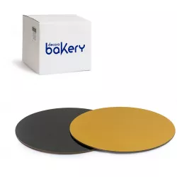 Tortapohár 28 cm 0,3 cm fekete-arany