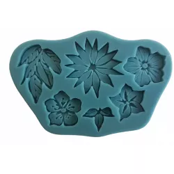 Szilikon virág forma 11x7 cm