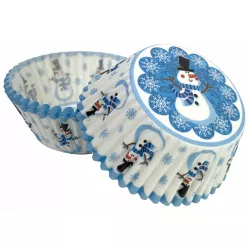 Muffin formák hópehelyek (50 db)