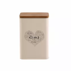 Tea tároló szív alakú 9,5 x 9,5 x 14 cm