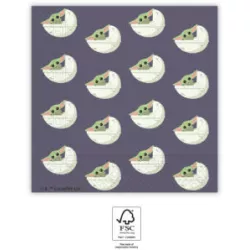 Szalvéták 33x33 cm Star Wars 20 db Yoda