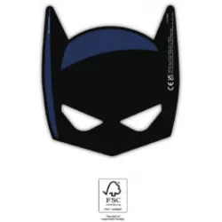 papírtok maszkák 6 db Batman